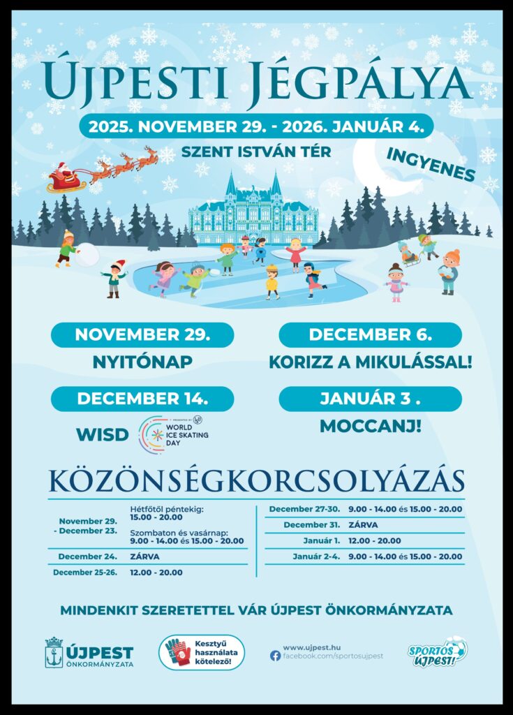 Újpesti jégpálya plakát
